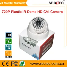1.0 Mega pixel 720P Plastic Camera with 48pcs ir led, MMS on line remote view icloud CVI camera 720P Suveillance system