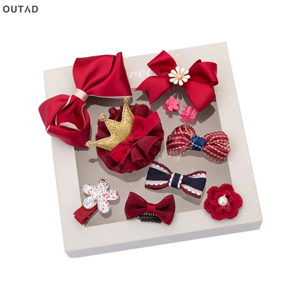 OUTAD 10Pcs Children New Hair Clips Baby Hair Pins Baby Mini Small Hair Pins Barrettes Hair