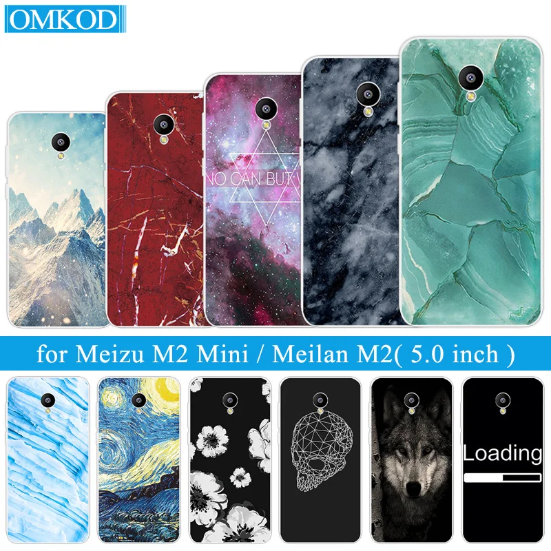 

for Meizu M2 Mini Cases 5 inch Ultrathin Soft TPU Skin Back Phone Matte Marble Cover for Meizu M2 mini Meilan 2 Clear Silicon