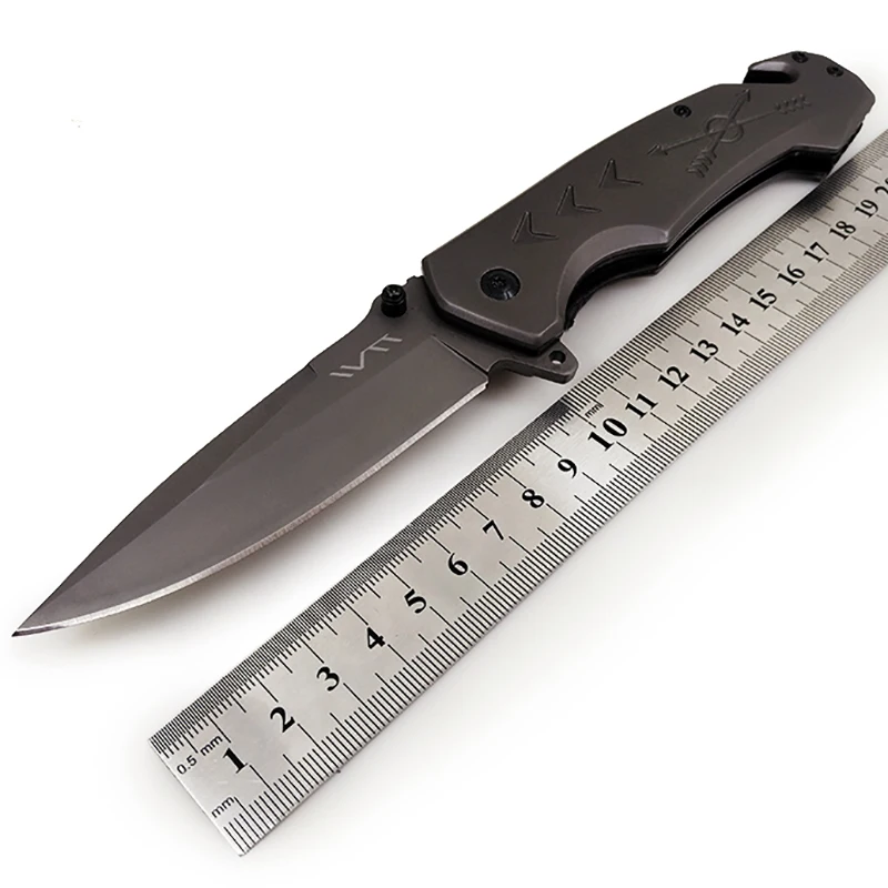 WTT FA18 Folding Hunting Knife 5cr15 Titanium Coating Pocket Camping EDC Knives Combat Tactical Survival Utility Multi Tool