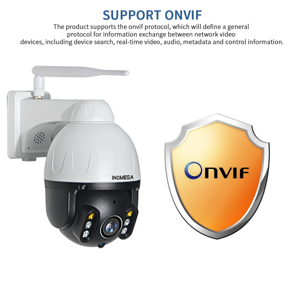 Inqmega ptz ip câmera de rastreamento automático