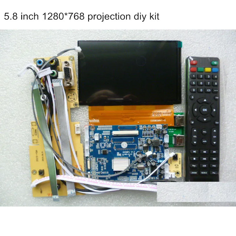 driver board remote control for 5 8 inch 1280 768 lcd screen CO58GWW10 DIY font b