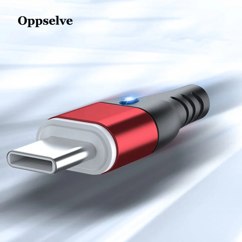 Oppselve المغناطيسي USB نوع C كابل ل Xiaomi Redmi ملاحظة 7 mi9 USB C كابل لسامسونج S10 سريع تهمة كابل شاحن الهاتف المحمول