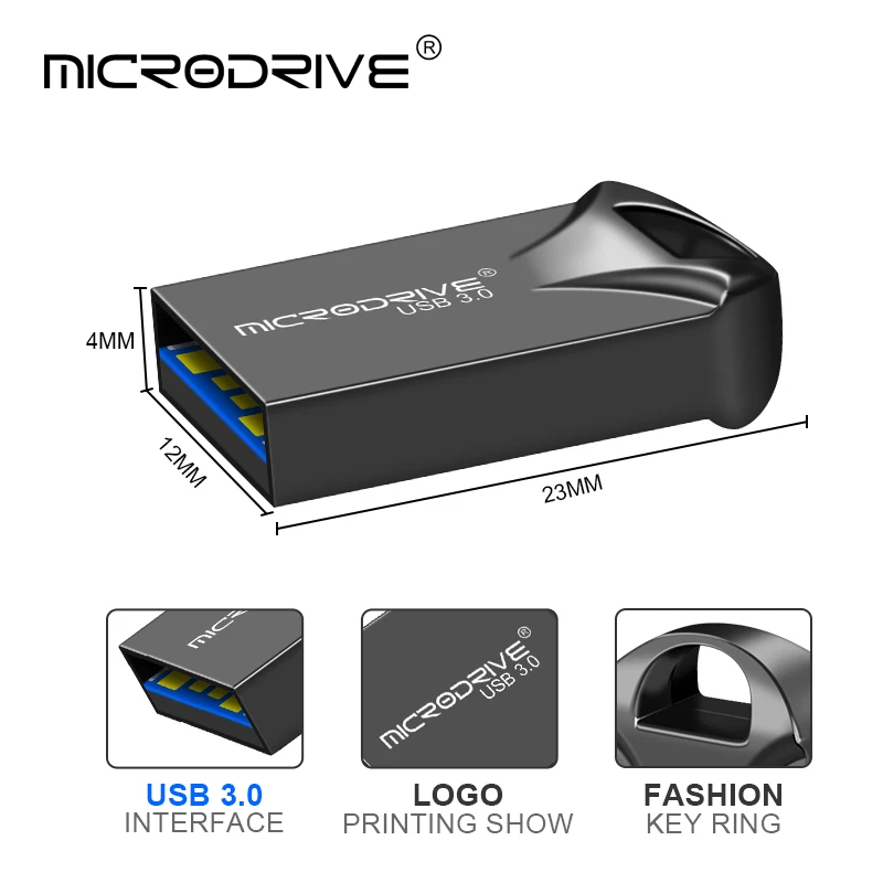 Супер мини металлическая usb флэш-память 3,0 флеш-накопитель 128 Гб 64 ГБ 32 ГБ оперативной памяти, 16 Гб встроенной памяти, 8 Гб флэш-накопитель usb 3,0 карта памяти для хранения USB флеш-диск