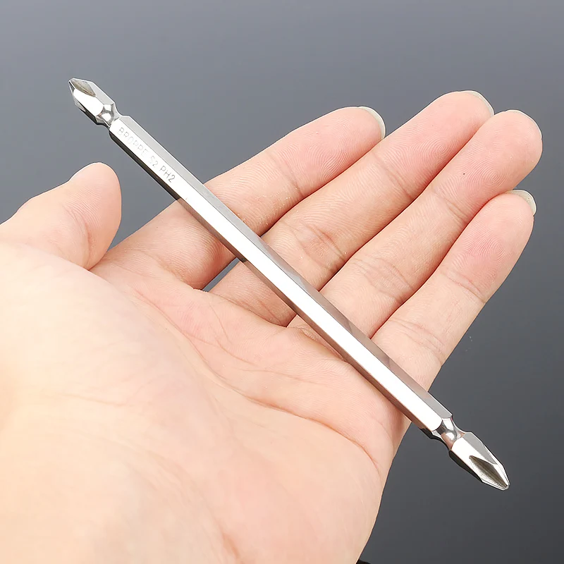 1pc 150mm Long Phillips Ph2 Screwdriver Bits Impact Double