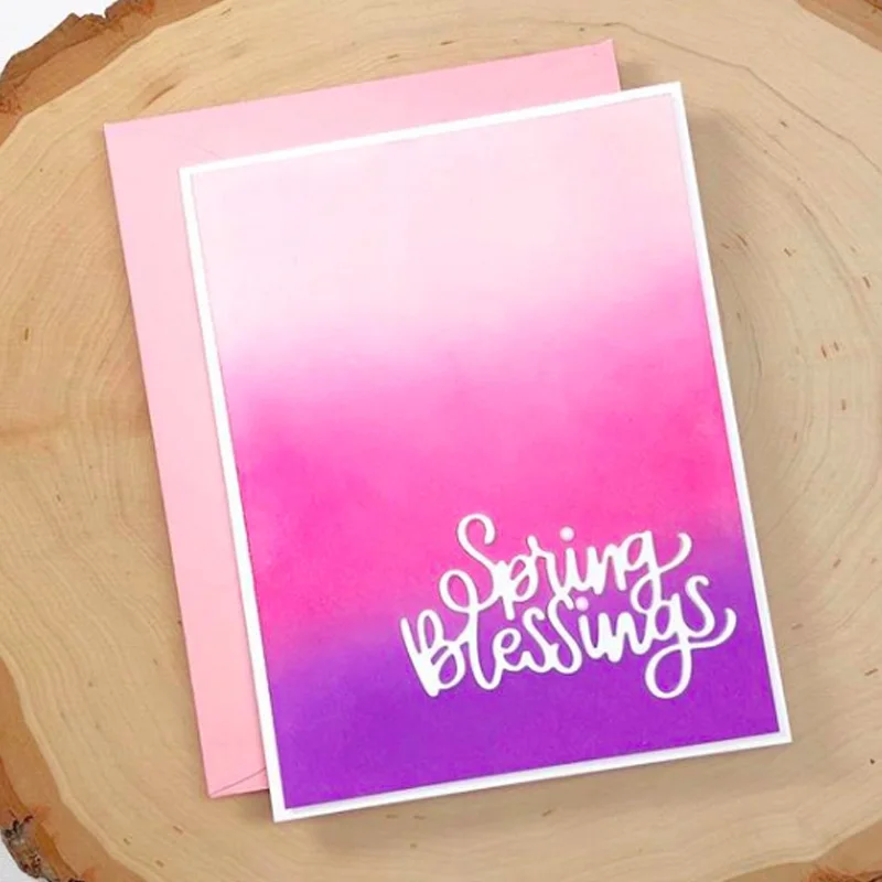 

Spring Blessings Metal Cutting Dies Stencils for DIY Scrapbooking Album Photo Paper Cards Crafts Embossing 2019 New Die Cutting