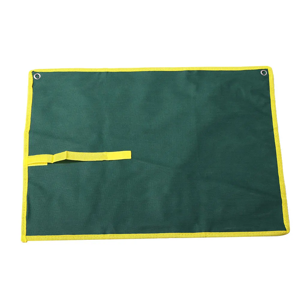 Прочный ящик для инструментов карманы холщовый гаечный ключ сумка для инструментов зеленая ткань Оксфорд 14 сетка гидроэнергетические