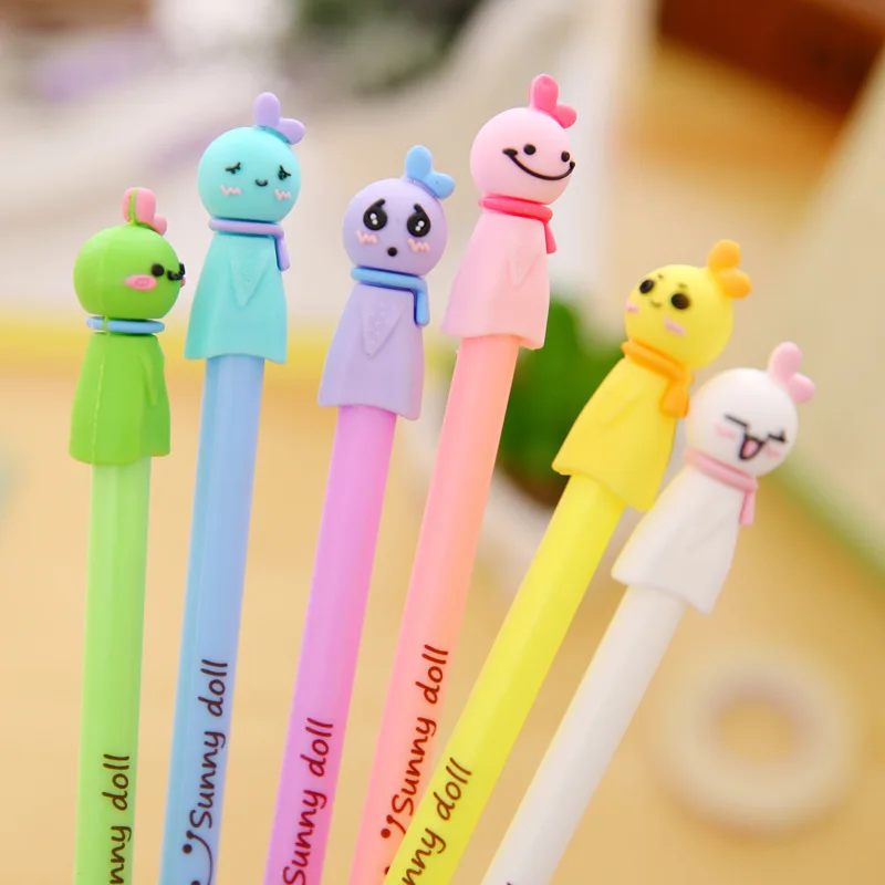 0.5mm Cute Kawaii Spiderman Gel Pen Signature Pens Escolar Papelaria For Office School Writing Supplies Stationery Gift - Цвет: Random 1pcs