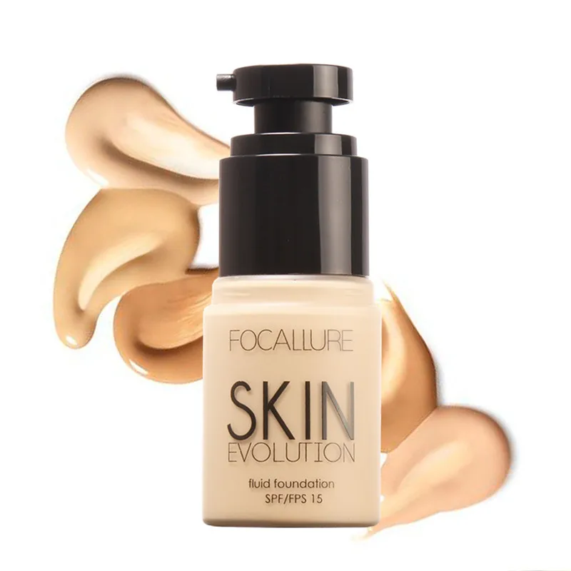 

Base Face Liquid Foundation Skin Evolution Concealer Whitening Moisturizer Oil-control Waterproof SPF15 Makeup 8 Colors Optional