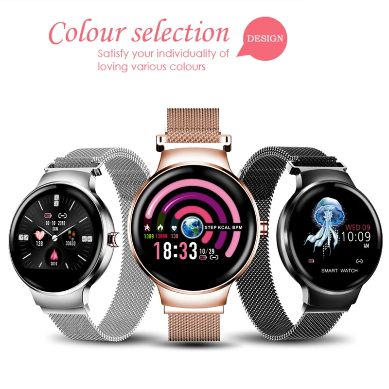 LYKRY H5 Women Smart Watch Blood Pressure Heart Rate Monitor Fitness tracker IP67 Waterproof Fanshion Sport Smartwatch