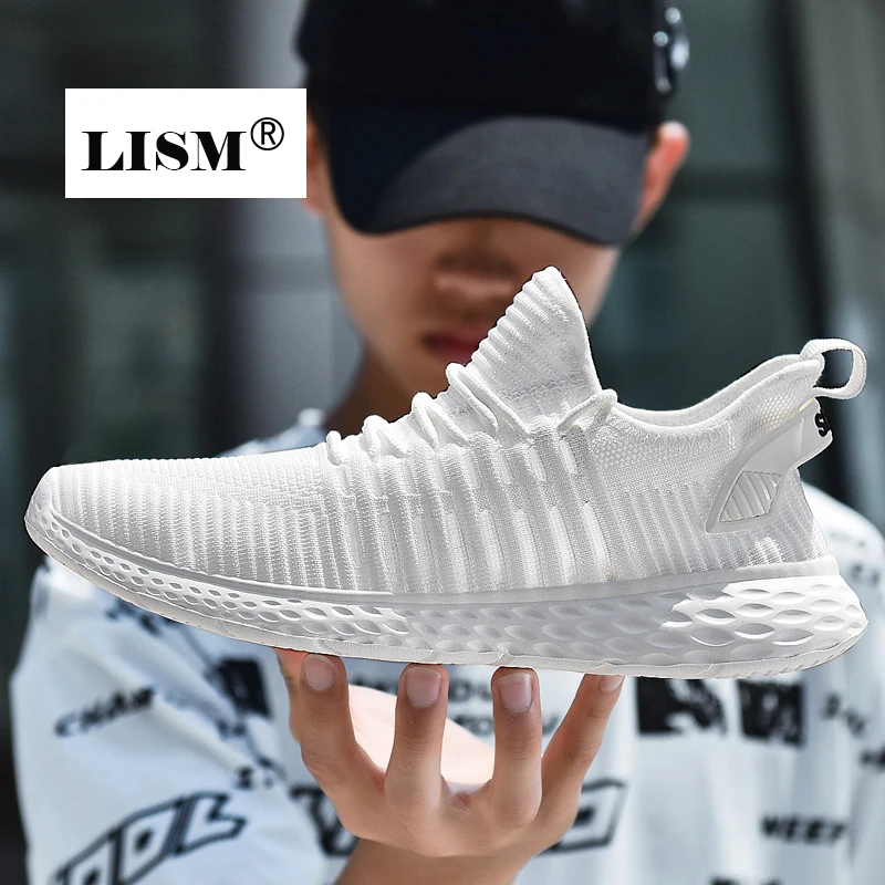 

2019 Unisex summer men breathable wear-resistant cushioning lightweight running shoes big size 36-48 women sneakers