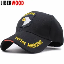 LIBERWOOD американская армейская 101ST воздушно-десантная дивизия Кричащие Орлы Кепка шляпа ВВС бейсболки для мужчин вышитые кепки шапки черные