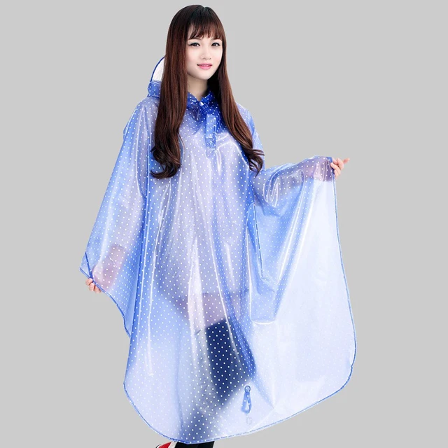 Transparent Raincoat women capa de chuva impermeables para lluvia mujer  rain poncho cover chubasquero coat women hooded raincoat