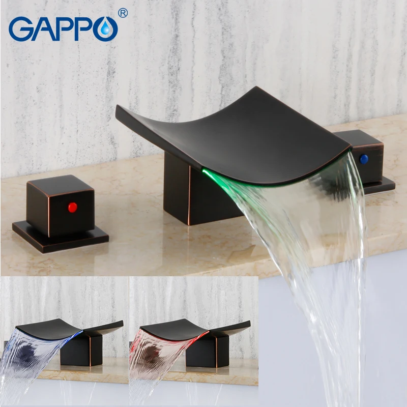 

GAPPO bathtub faucet Basin faucet basin waterfall bathroom faucet deck mounted mixer tap rainfall bathtub faucets cactus