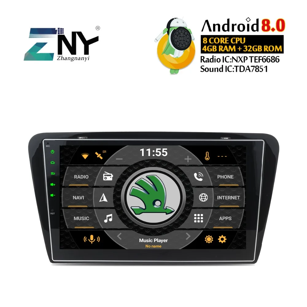 

10.1" IPS Android 9.0 Car Stereo Auto Radio For Skoda Octavia A7 2013-2016 Multimedia FM RDS GPS Navigation 4+32GB Gift Camera