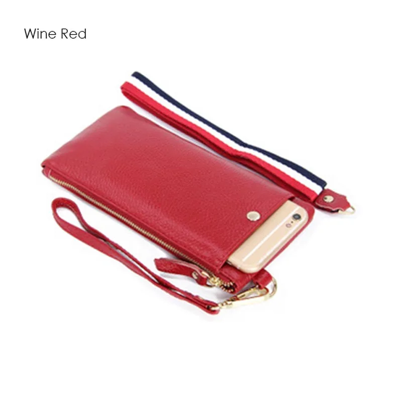 

Women Genuine Leather Mobile Phone Wallet Bag 2019 New Ins Fashion Hanging Neck Clutch Bag Chain Shoulder Bag Purse Packet