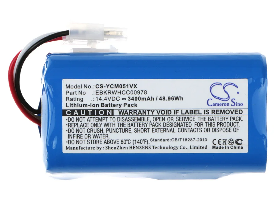 Billige Cameron Sino 3400mAh Batterie für iCLEBO YCR M05, M05 P, M04 1, M05 10, YCR M05 10, YCR M05 11, YCR M05 20, YCR M05 30, YCR M05 50