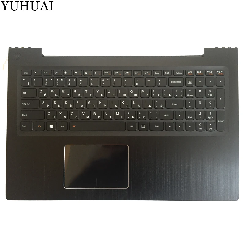 

New Russian/RU laptop keyboard FOR Lenovo IdeaPad U530 Palmrest Keyboard Bezel Cover Touchpad with Backlit 90204072 black