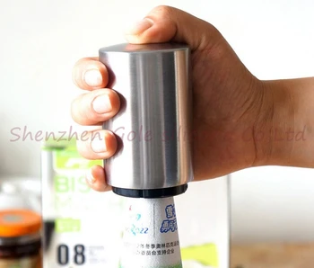 

500pcs/lot Beer Bottle Opener Automatic Stainless Steel Beer Juice Drinking Bottle Opener support printing LOGO