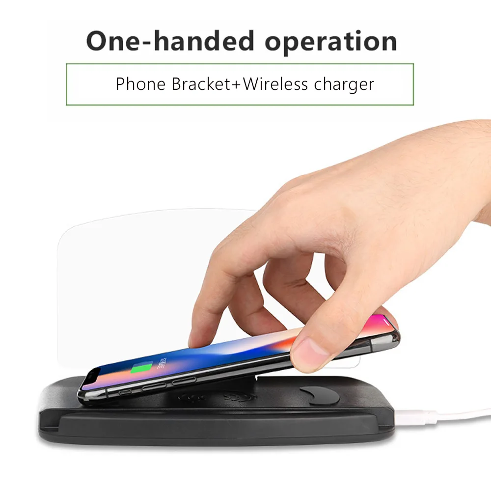 VCTparts HUD Affichage Head haute avec chargeur sans fil Support pour  téléphone