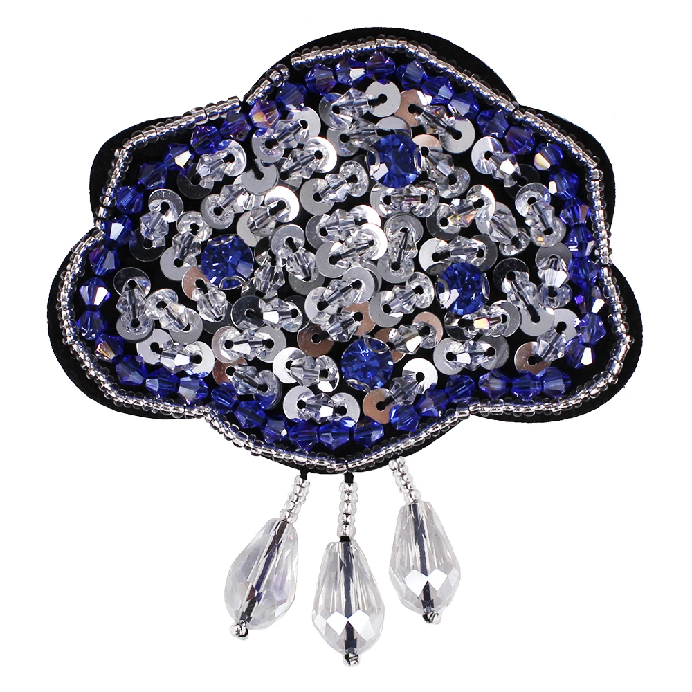 Parches de tela borlas y flecos para decoración de ropa, apliques de diamantes de imitación con abalorios hechos a mano, 10 unidades, TH663|applique clothes|fabric decoration -