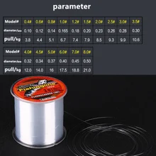 Бренд крепкая горячая Распродажа 500 м серия супер сильная японская моноволоконная нейлоновая леска без пластиковой коробки посылка