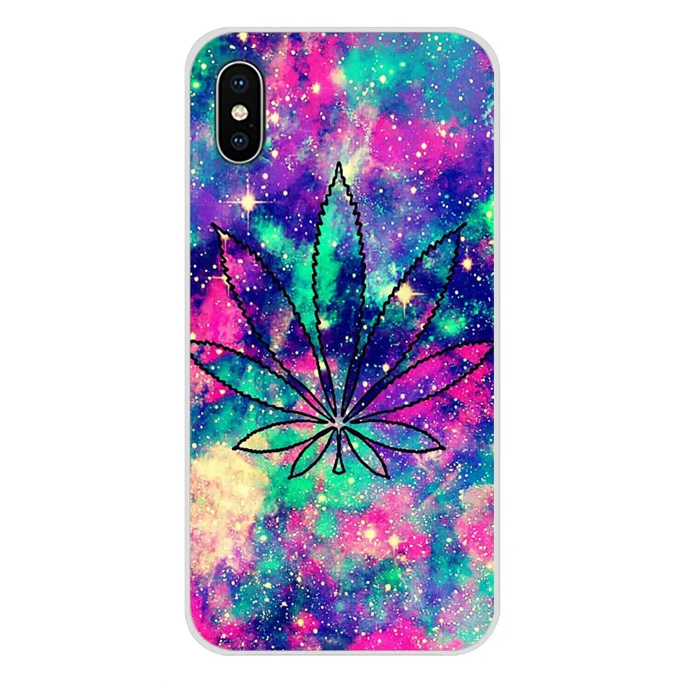 For Xiaomi Mi6 A1 5X 6X Redmi Note 5 5A 4X 4A 4 3 Plus Pro pocophone F1 Accessories Phone Cases Covers Hemp Leaf