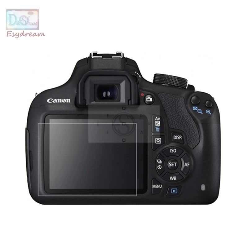 

Self-adhesive Glass LCD Screen Protector Guard Cover for Canon EOS 1200D 1300D 1500D 2000D Rebel T5 T6 T7 Kiss X70 X80 X90