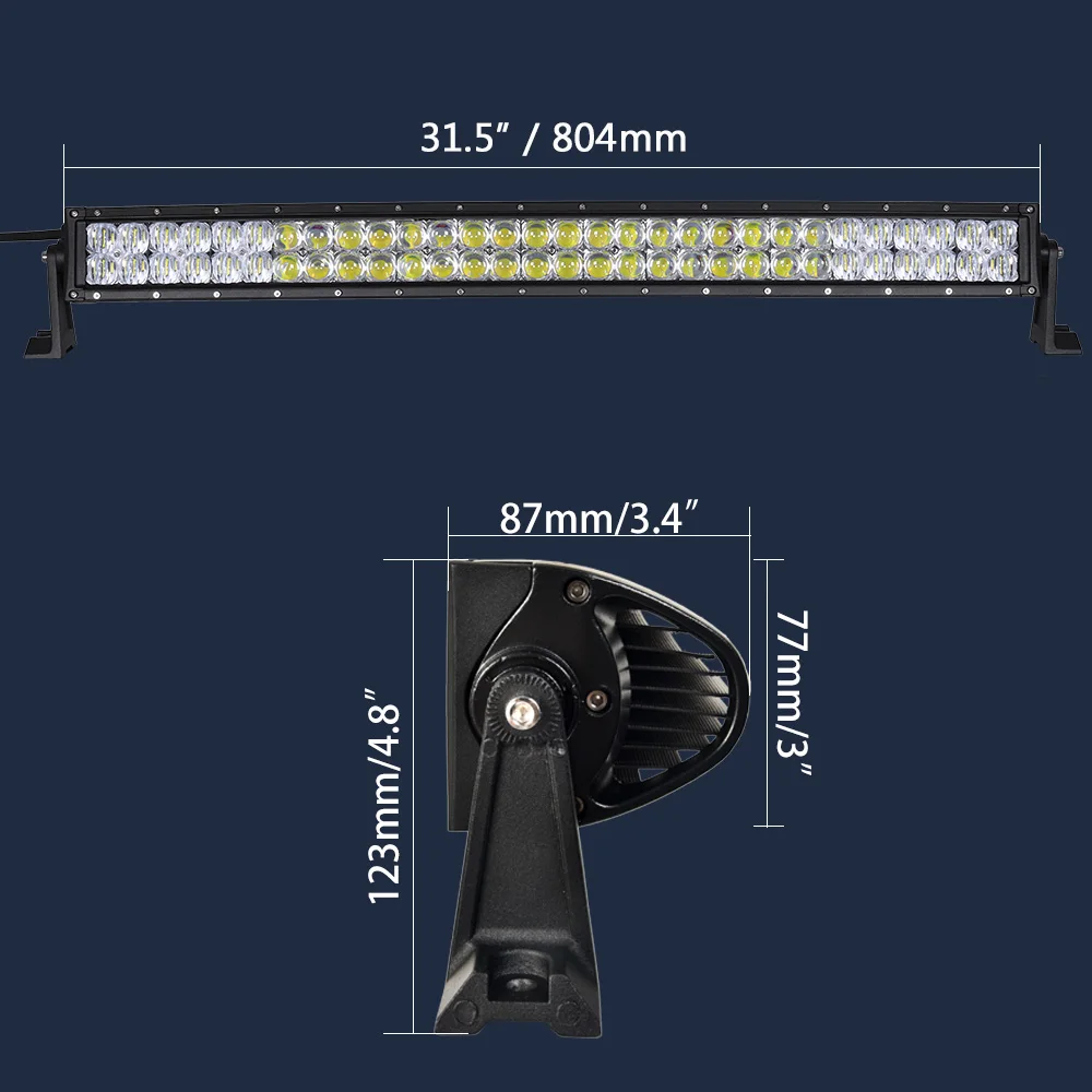 real power 5d 32 inch curved led light bar with wire kit 12v 24v LED Fluorescent Replacement Wiring Diagram real power 5d 32 inch curved led light bar with wire kit 12v 24v combo beam for offroad boat car truck atv suv 4wd 4x4 work lamp in light bar work light