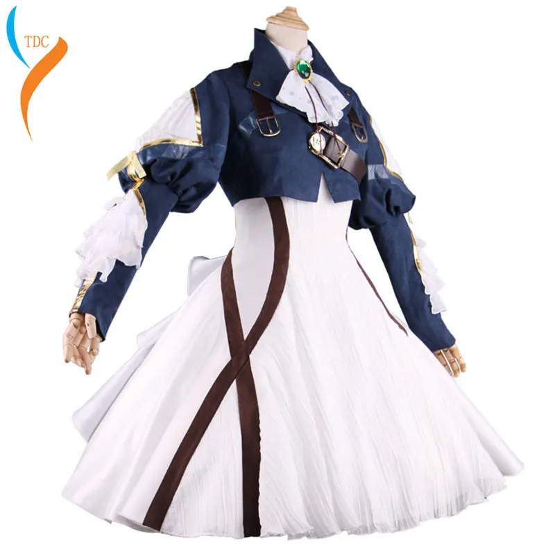2019 New Fashion High Quality Violet Evergarden Highly Reductive Dress Uniforms Cosplay Costume Free Shipping |