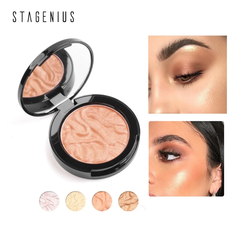 

Face Makeup Sleek Silky Highlighter Powder Shimmer Illuminator Highlight Face Contour Brightener Cosmetic