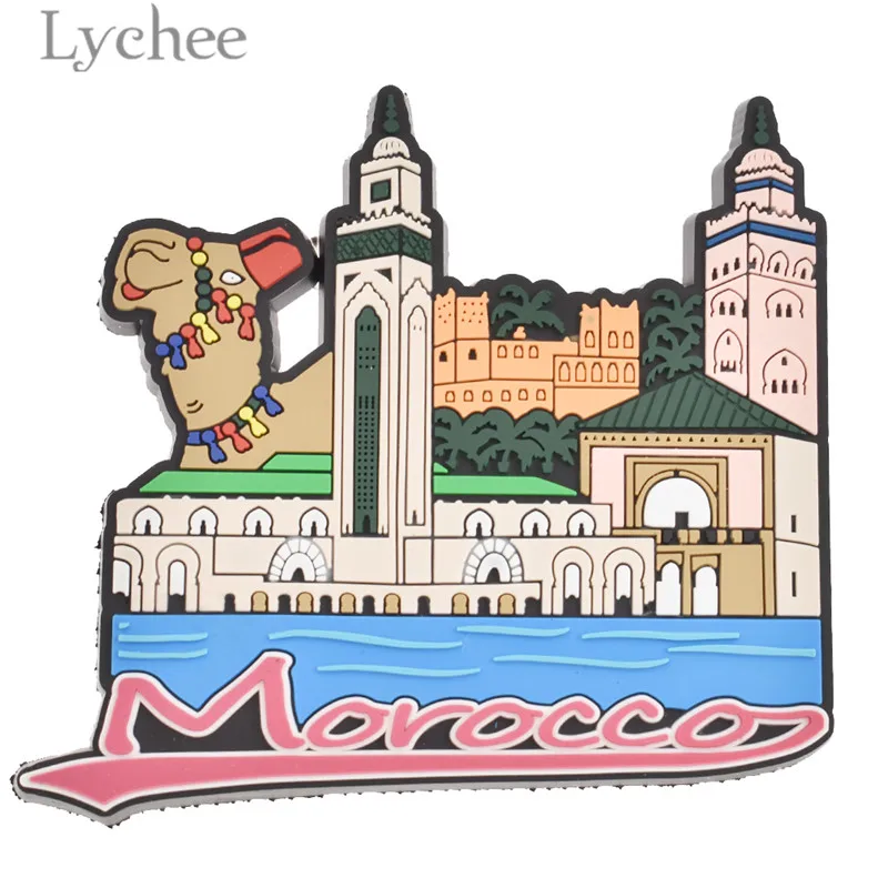 Lychee Morocco Fridge Magnet 3D Rubber Refrigerator Magnet Home Kitchen ...