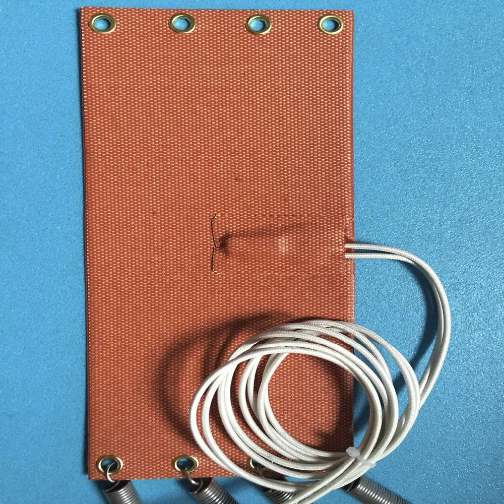 12V 100W 200X300mm Silicone Heater Pad w/thermostat of 70C heater for a filter Silicone Chauffe