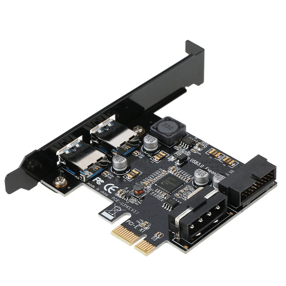 

STW PCI-E to USB 3.0 2-Port PCI Express Card Mini PCI-E USB 3.0 Hub Controller Adapter with Internal USB 3.0 19-Pin Connector