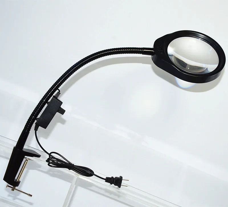 For reading repairing and inspection Desktop magnifier 10X magnifying