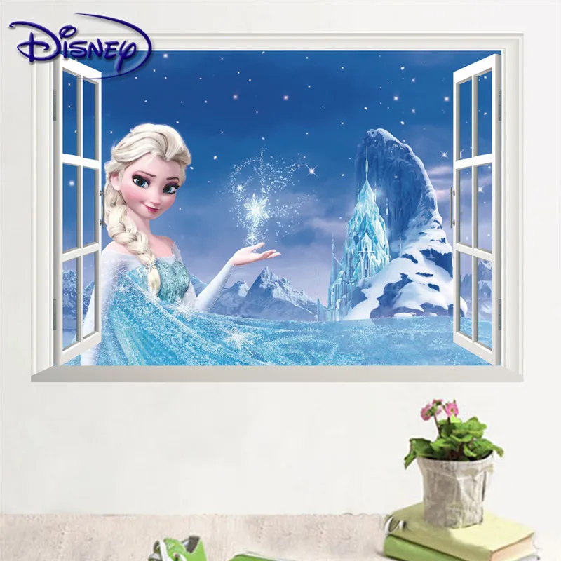 Disney Kids DIY 3D sticker frozen Puzzle Children's room decoration kindergarten stickers cartoon pegatinas autocollant enfant