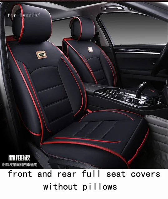 For hyundai tucson 2016 solaris accent ix35 black waterproof soft pu