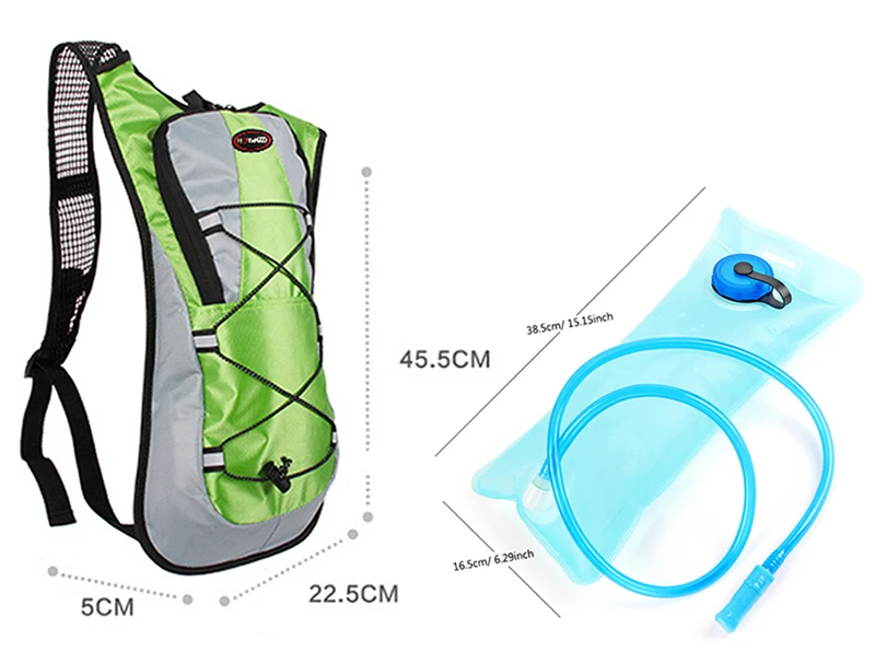 5L рюкзак для гидратации воды, Открытый Пешие прогулки гидратация мешок мочевого пузыря, путешествия Кемпинг Велоспорт Водонепроницаемый рюкзак водный гидратор