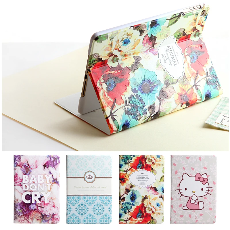 Дизайнерский чехол для iPad 5 6, смарт-чехол с подставкой, 3D рельефное тиснение, для iPad 9,7, Air/Air 2, чехол в модном стиле+ подарок