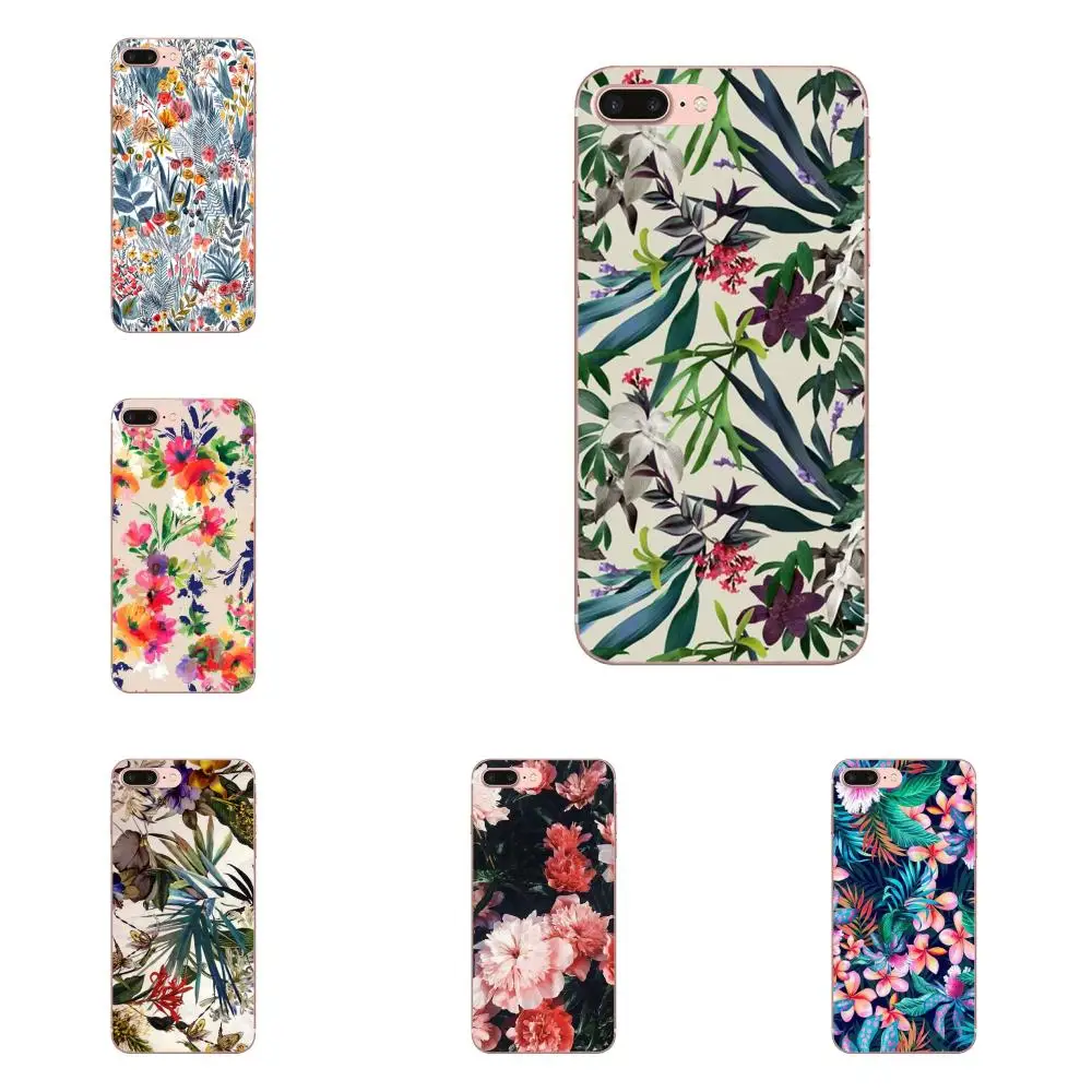 For Sony Xperia Z Z1 Z2 Z3 Z4 Z5 compact Mini M2 M4 M5 T3 E3 E5 XA XA1 XZ Premium Luxury Colorful Flower Leaf | Мобильные телефоны