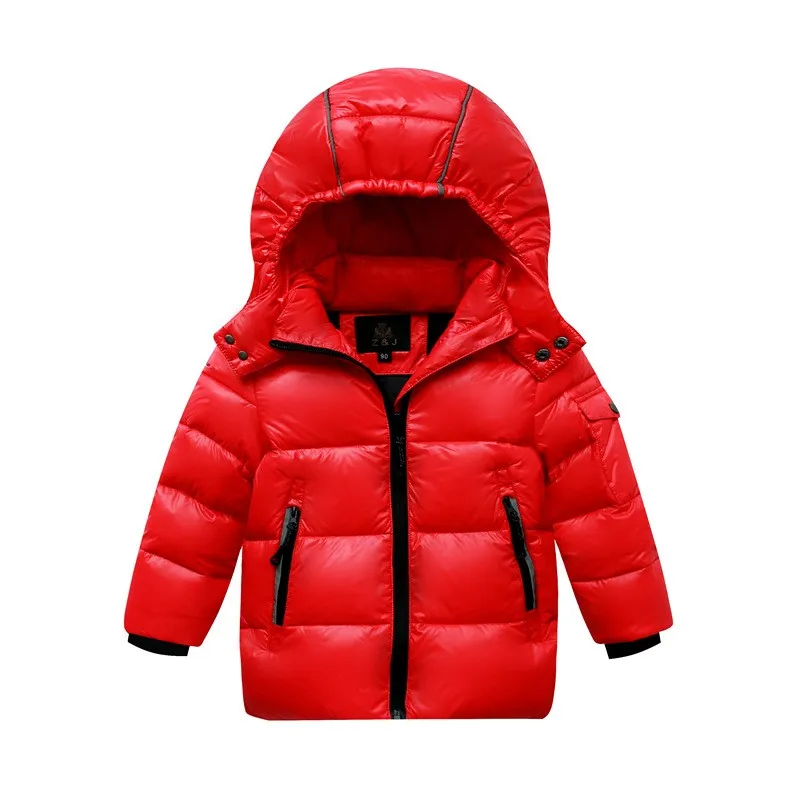 

2017 children Baby girl boy winter jacket detachable hooded coat thickening duck down 7 color girl boy kids warm clothes outwear