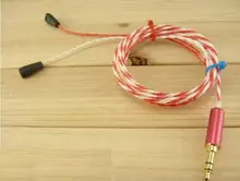 diy earphone wire with pin silver plated wire fever IE80 IE8 ie8i upgrade headphone wire