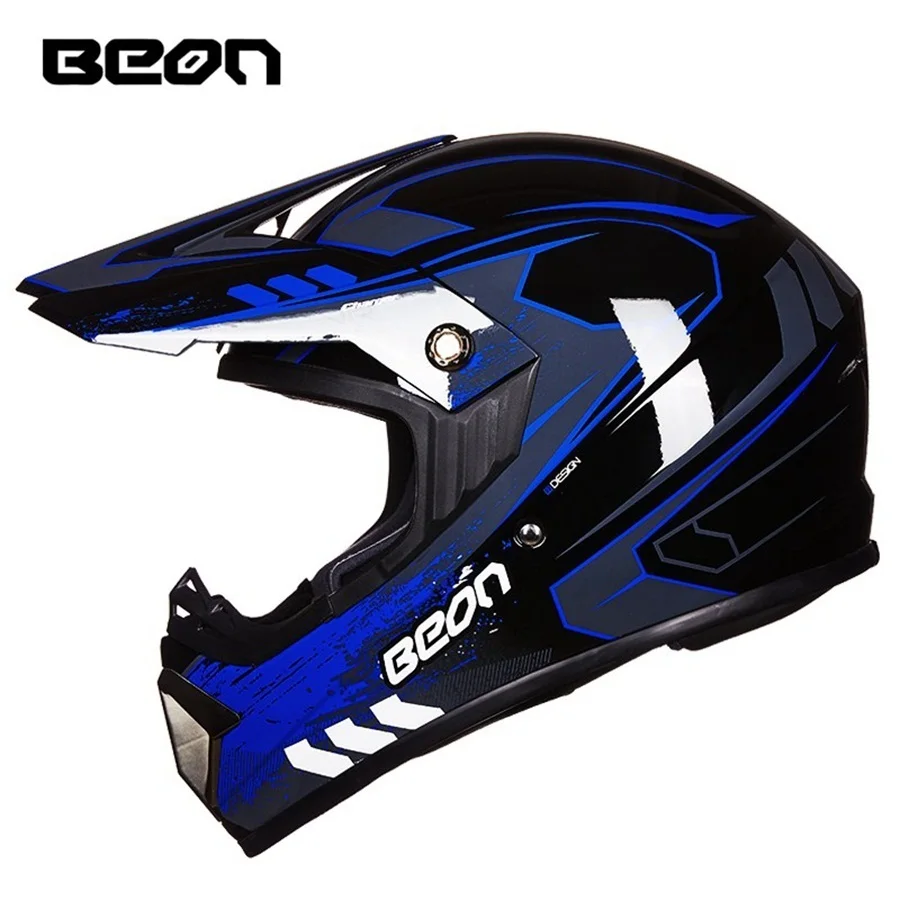 1шт BEON Профессиональный бездорожье ATV ECE Moto защитный шлем для спуска на гору Мотоцикл Мотокросс ABS DOT мотоциклетный шлем