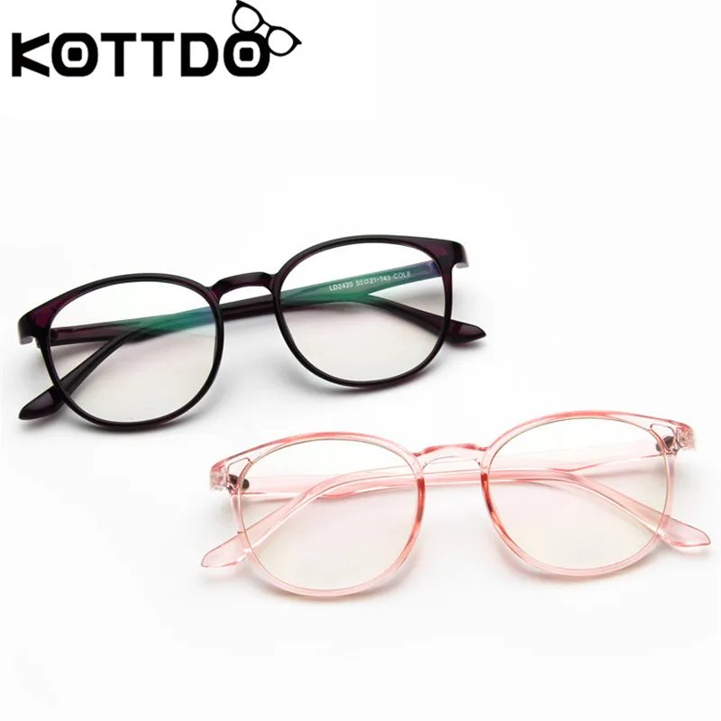 

KOTTDO Retro Round Clear Computer Glasses Frame Women Vintage Eyewear Transparent Eye Glasses Frames for Men New Arrival 2019
