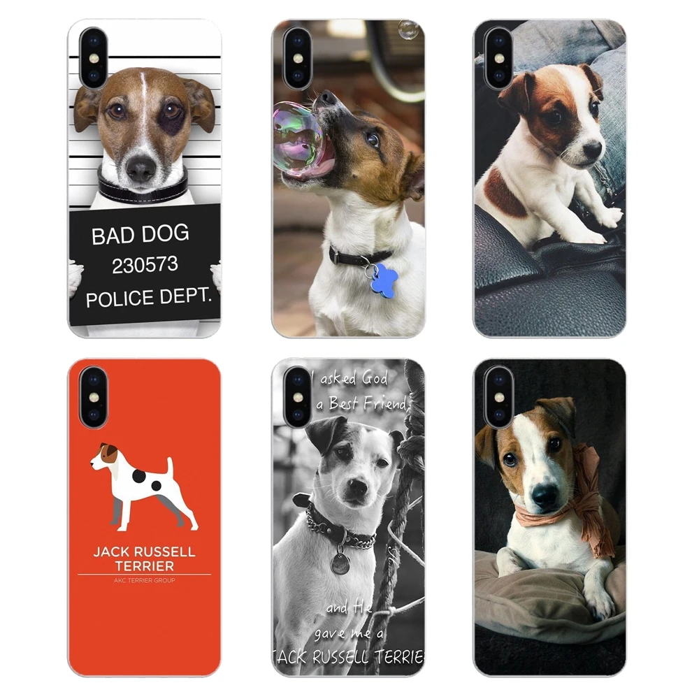 Силиконовый чехол для телефона Motorola Moto X4 E4 E5 G5 G5S G6 Z Z3 G3 C Play Plus I Love My jack russell Terrier dog