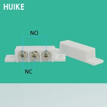 10 шт. проводной Пластиковый магнитный дверной датчик сигнализации Открытый детектор NC/нет дополнительного выхода сигнализации аксессуары нагрудная лампа датчик