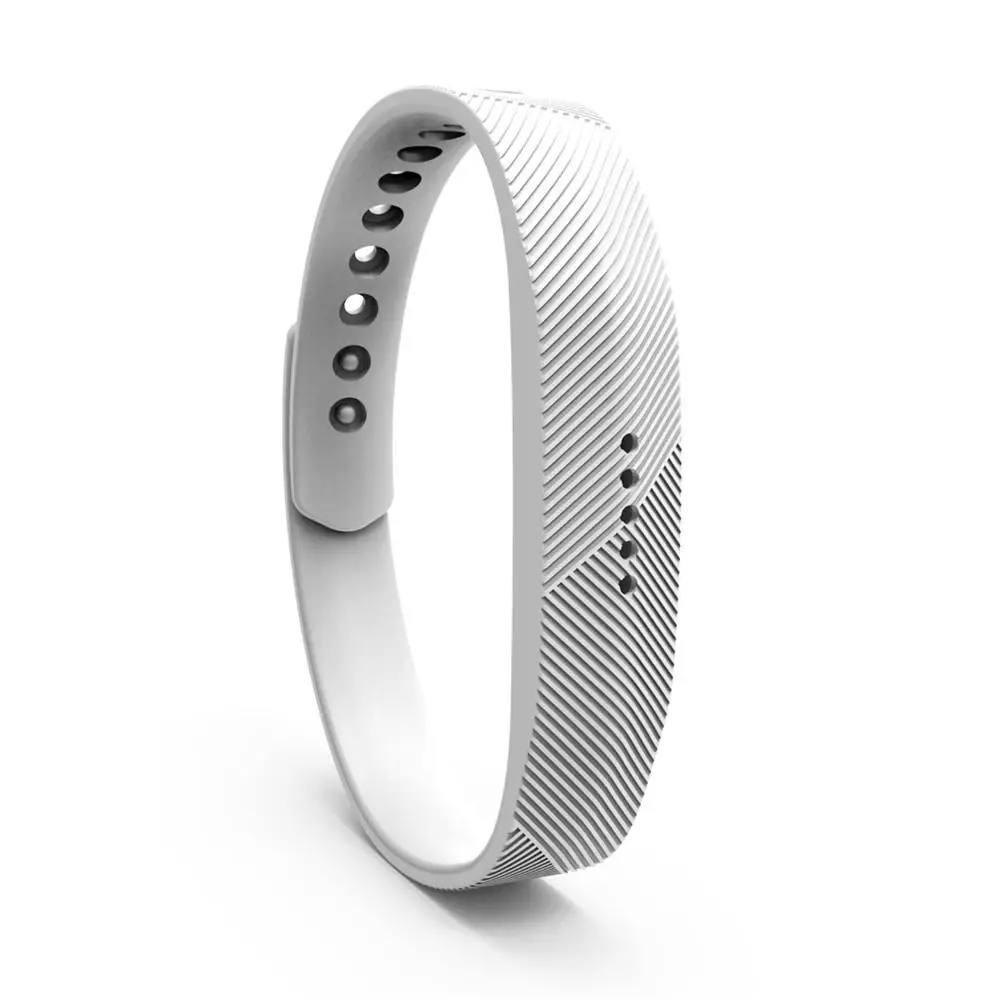 Спортивный силиконовый браслет на запястье Браслет для Fitbit Flex 2 Смарт-часы Размер S высококачественный наручный браслет Лидер продаж - Цвет: White