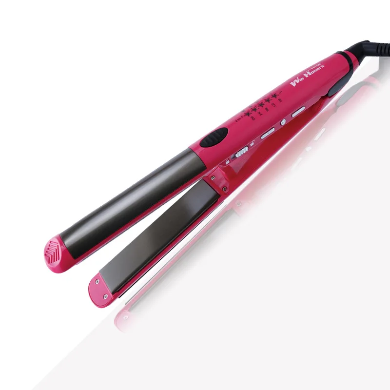 Professional Salon Hair Straigthener Iron, Hair Curling Iron 2 In 1 Use Good Quality Hair Iron With Temperature Adjustable