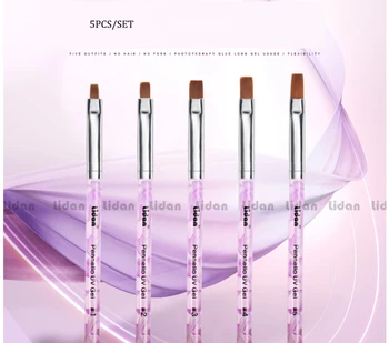 

Nail Brush 5PCS/SET Personal Care Appliances Light Therapy Brush Ladies ' utensils Phototherapy Adhesive Accessorie