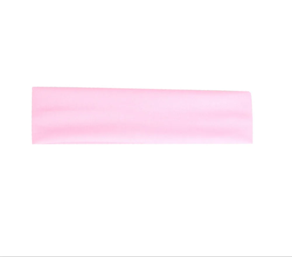 Унисекс Фитнес Спортивная Повязка На Голову Йога растягивающиеся повязки для волос для женщин мужчин девочек эластичные повязки Пот Повязки Прямая поставка - Цвет: Розовый